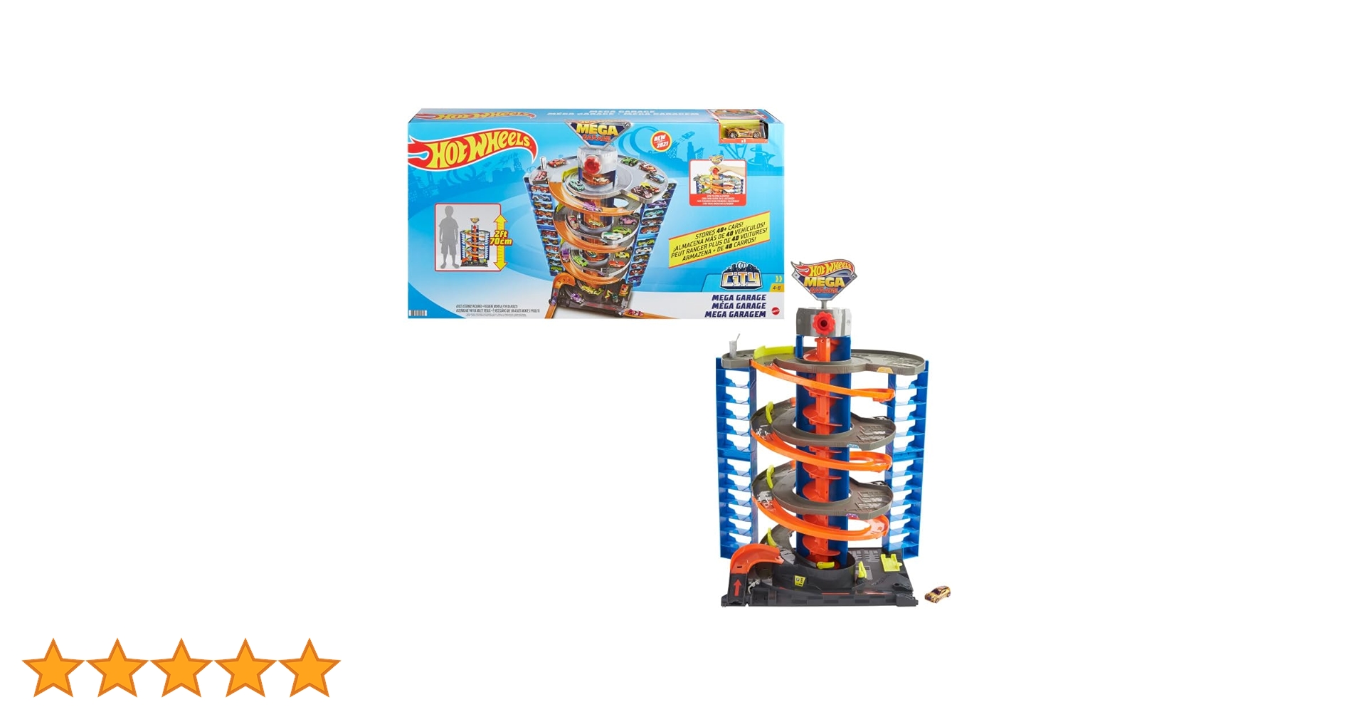 ホットウィール　メガ ガレージ 【オリジナルミニカー1台付】 GTT95 Amazon.co.jp: ホットウィール(Hot Wheels) メガ ガレージ